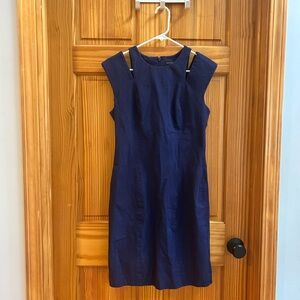 Banana Republic Classic Navy Tailored Dress